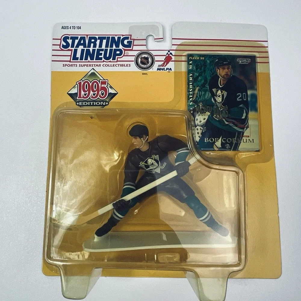 Starting Lineup 1995 NHL Hockey Bob Corkum Anaheim Mighty Ducks Action Figure